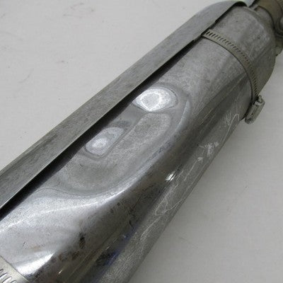 Pair of Harley Chrome Mufflers w/ Crossover Pipe+Tips/Sheilds 64900112