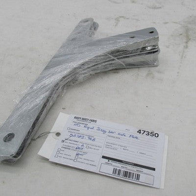 Pair of Harley Davidson OEM Chrome Sissy Bar Side Plates 96-05 Dyna FX