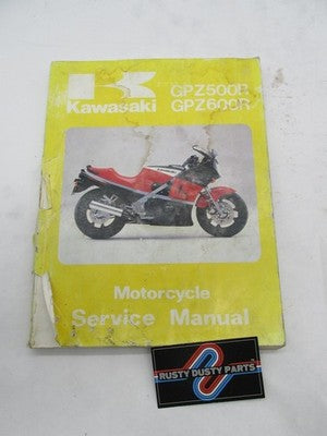 Kawasaki Official Factory GPZ500R GPZ600R Motorcycle Service Shop Manu
