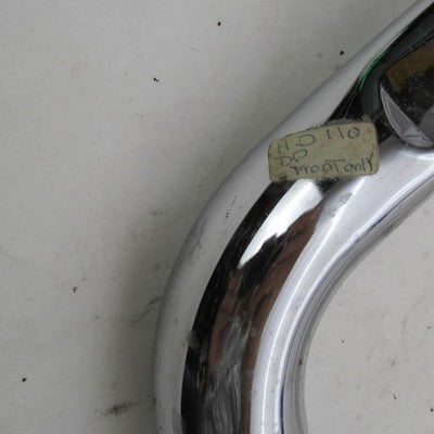 Harley Ironhead Shovelhead Slash Cut 1-3/4" DIMPLED Front Head Exhaust