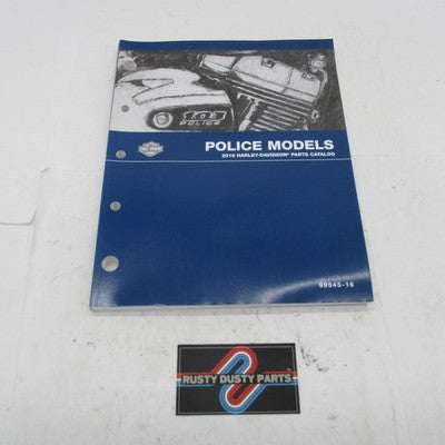 Harley-Davidson Official Factory 2016 Police Models Parts Catalog 9954