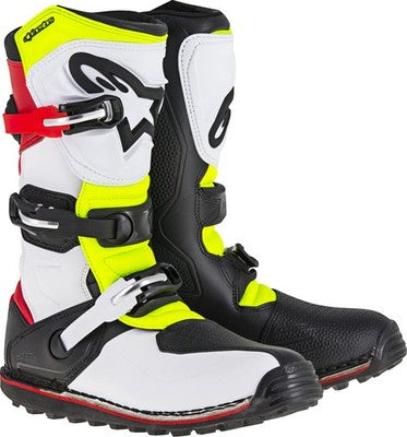 Alpinestars Tech T Boots White/Red/Yellow/Black 8 2004017-2351-8