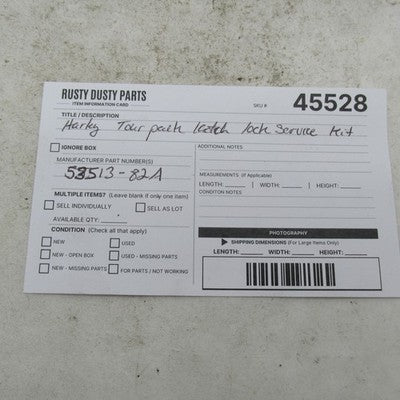 Harley-Davidson OEM 82 FLT Tour-Pak Saddlebag Lock Service Kit 53513-8