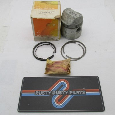 Genuine Harley-Davidson OEM NOS Piston Ring Kit .070 Oversize 22259-58