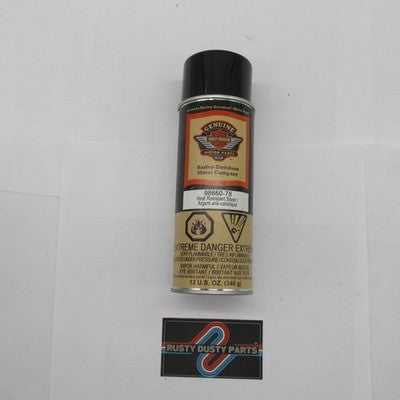 Harley Davidson Genuine NOS Heat Resistant Spray Paint Silver 98660-78