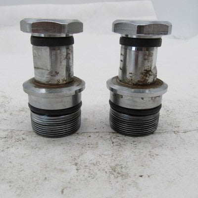Pair of Harley Davidson OEM 41mm Chrome Fork Plug Caps FXWG FXSTC 4541