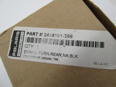 Polaris Indian Genuine OEM NOS Rear Black Turn Signal Assembly 2414181