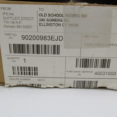 Harley OEM NOS Right Saddlebag Latch Faceplate, Black Forest 90200983E