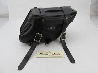 The Leatherworks Black Right Side Harley Davidson Saddlebag wihtout Ke