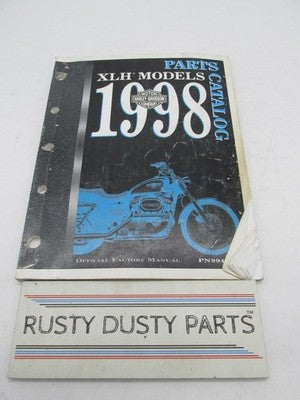 Harley-Davidson Official Factory 1998 XLH Sportster Model Parts Catalog 99451-98