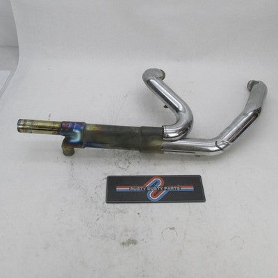 Harley OEM 10-16 Touring Catalytic Exhaust Header w/ Chrome Shields 66