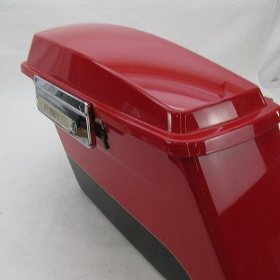Harley OEM  2010 FLHR Road King Left Saddlebag Scarlet Red Black 90899
