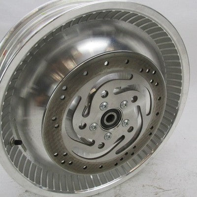Harley OEM NOS Softail Deuce 17x4.5" Rear Wheel w/ Pulley & Rotor 4107