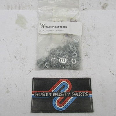 Lot of 100+ Harley-Davidson OEM NOS #10 External Tooth Lock Washers 72