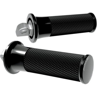Arlen Ness Fusion Footpegs and Shifter/Brake Pegs Black Footpegs, Smoo