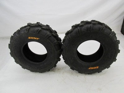 Pair of SunF AT 18X7-8 28F Tubless ATV UTV All Terrain 6 Ply Rating Ti