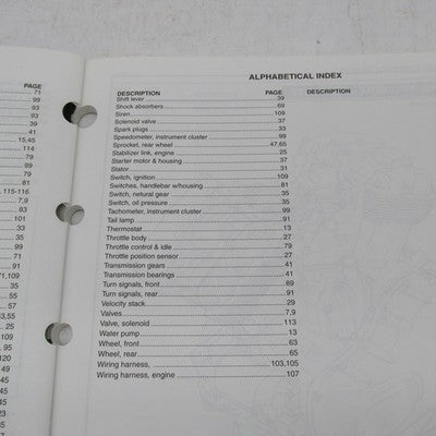 Harley-Davidson Official Factory 2002 VRSCA Model Parts Catalog 99457-