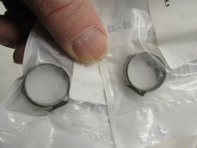 Lot of 2 Harley-Davidson OEM NOS 15.3-18.5 Ear-Style Hose Clamp 108001