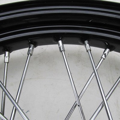 Harley Davidson Genuine Front Spoke Wheel Rim Dual Disk Blk 19x2.54