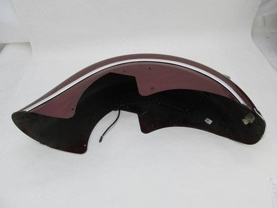 Indian Genuine OEM Front Fender Maroon Chrome Headlamp & Tips Accent 1