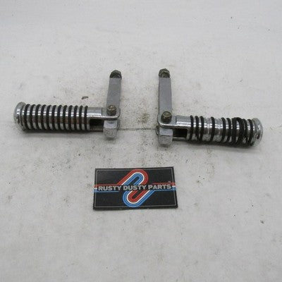 Vintage Pair of Harley Davidson OEM O-Ring Footpegs with Stud Mount 50