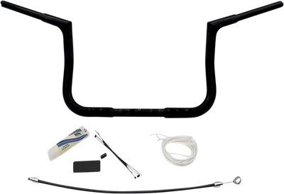 Fat Baggers, Inc. 1-1/4" EZ Install Flat Top Handlebar Kit 10" Black 7