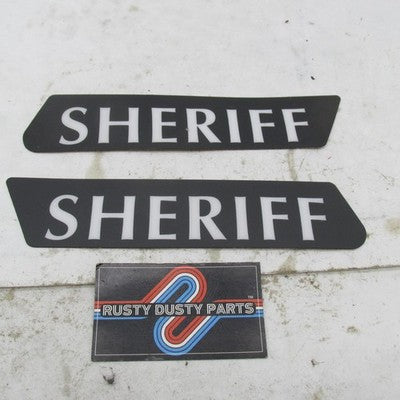 Harley OEM NOS Sheriff Saddlebag Decals inserts 93-13 Touring 59223-93