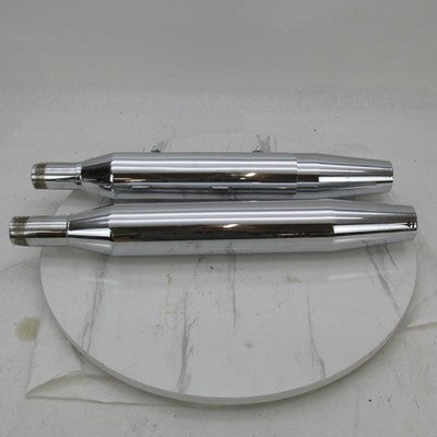 Pair of Harley Chrome Exhaust Muffler Pipes 00-06 Softail Night Train