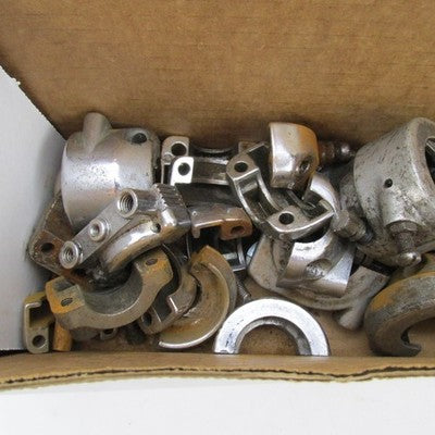 Large Lot of Vintage BSA Throttle Handlebar Housing Collars Clamps