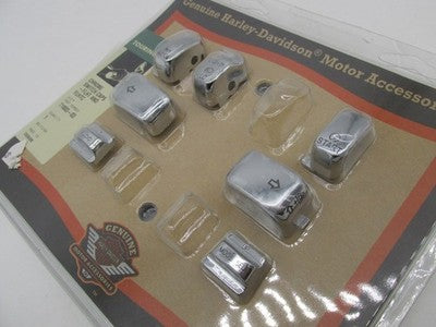 Harley-Davidson Genuine Chrome Handlebar Switch Caps 71803-03 Missing