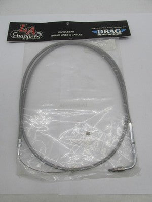 LA Choppers NOS 15"-17" Stainless Braided Throttle Cable 0650-1417 | L