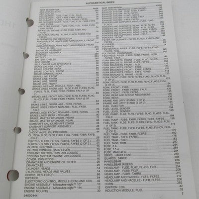 Harley Davidson Official Factory 2018 Softail Models Parts Catalog 940