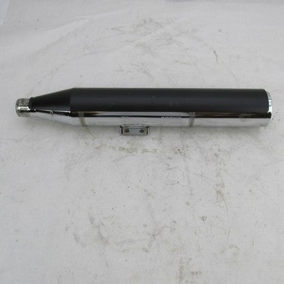 Harley Davidson OEM Stock Blunt Cut Single Muffler with Blk Heat Shiel