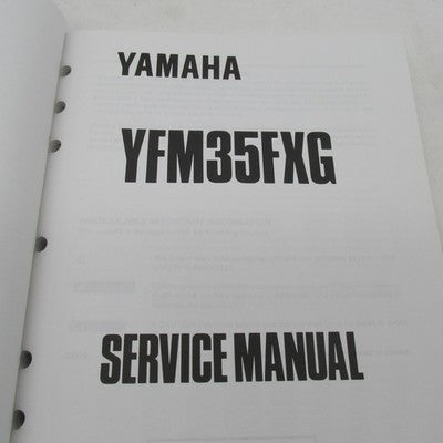 Yamaha OEM YFM350FX Service Manual LIT-11616-FX-35 LIT-11616-09-58