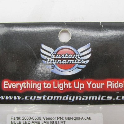 Custom Dynamics NOS 16-18 CVO Front Turn Signal Bullet LED Inserts GEN