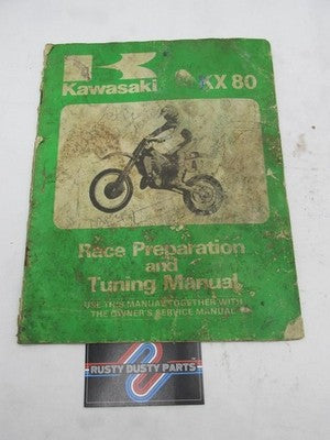Kawasaki KX80 Motorcycle Race Preparation and Tuning Manual Book