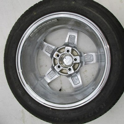 Pair of Milanni 15" x 6.5" Chrome Trike Wheel Tri Glide 185/60R15 Tire