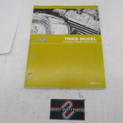 Harley Davidson Genuine 2013 Trike Model Parts Catalog Factory Manual