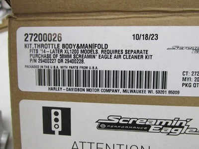 Harley-Davidson Screamin' Eagle OEM NOS Stage IV Street Performance Ki