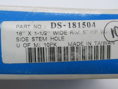 Lot of 4 Drag Specialties NOS 16 x 1-1/2" Wide Rim Strip Side Valve DS