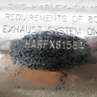 Harley Davidson OEM Single Chrome Rear Muffler Twin Cam Softail 65890-