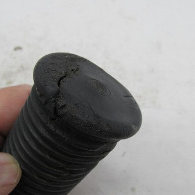 Pair of Harley OEM Vintage Female Mount Cushion Ribbed Black Rubber Fo