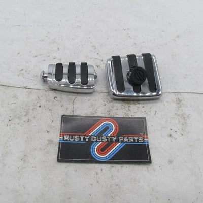 Harley Davidson OEM Chrome Rubber Brake + Shifter Pads Set 42476-95 34