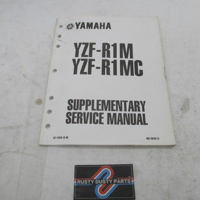 Yamaha OEM Supplementary Service Manual YZF-R1M/C 4XV-28197-E1 LIT-116