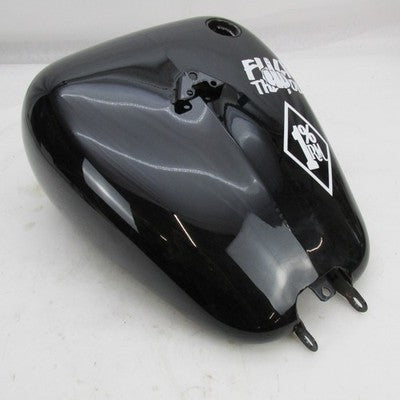 Harley Davidson Side Fill Gas Fuel Tank Softail Black "F** The Police"