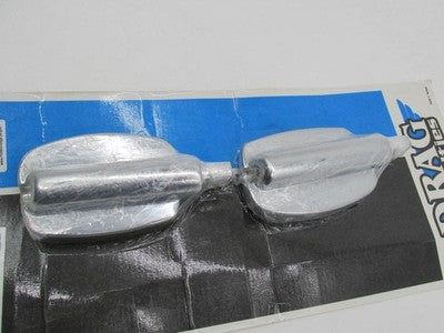Set of Drag Specialties NOS 3 Inch Male Chrome Footboards 1621-0722