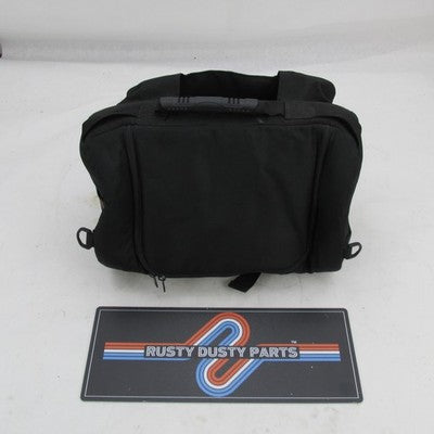 Harley-Davidson by SAC Black Canvas Sissy Bar Bag Barrel Duffel 15"x8"