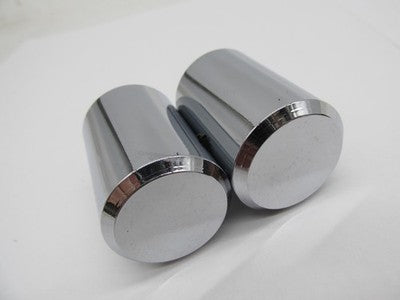 Pro Pad NOS Set of 2 Long Docking Cap Covers, Smooth Style Chrome 3550
