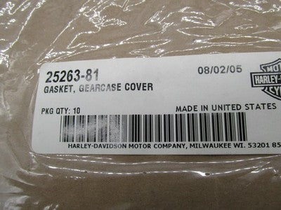 Lot of 10 Harley Davidson Genuine NOS XLH XLS Gearcase Cover Gaskets