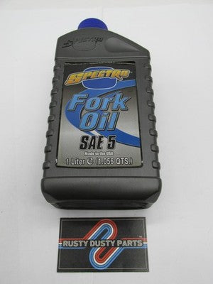 Spectro Genuine NOS Motorcycle Fork Oil SAE 5 5W 1 Liter L.F05
